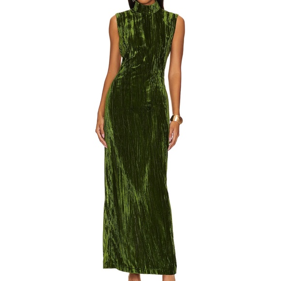 Women’s XS NBD green velvet dress - Picture 1 of 2